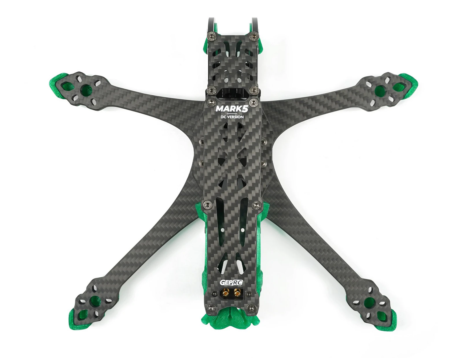 Dead Cat FPV frame layout with swept front arms compared to standard X frame