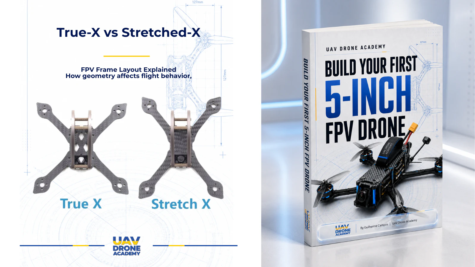 True-X vs Stretched-X: FPV Frame Layout Explained | UAV Drone Academy